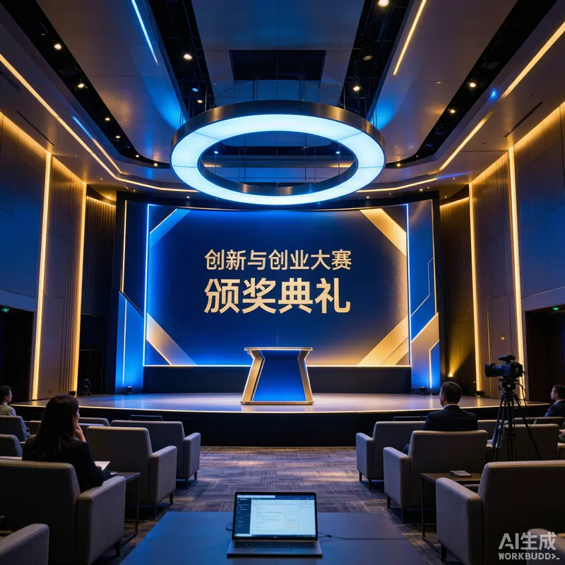 创新创业大赛场景示意图